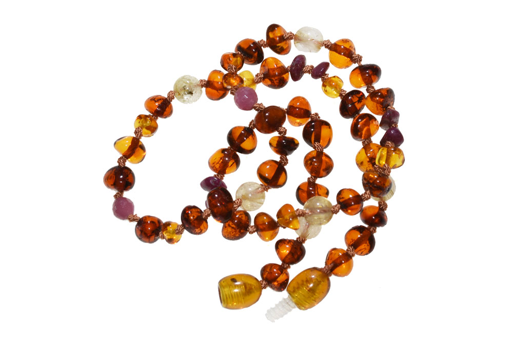 Baby Bernsteinkette Löwe