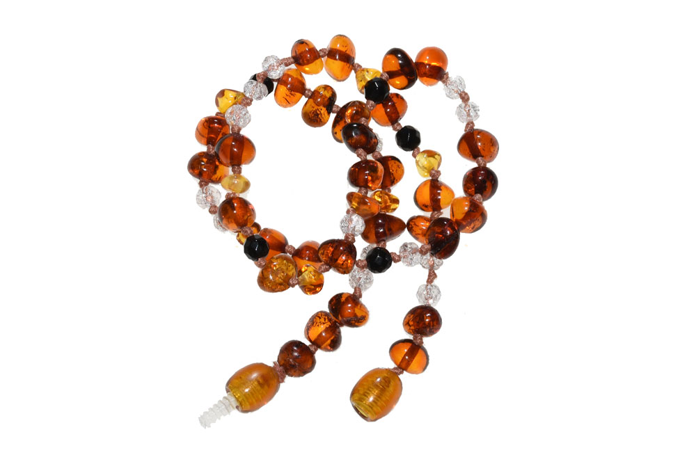 Baby Bernsteinkette Steinbock