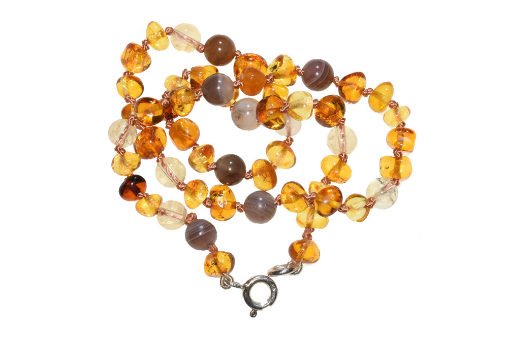 Baby Bernsteinkette Zwilling